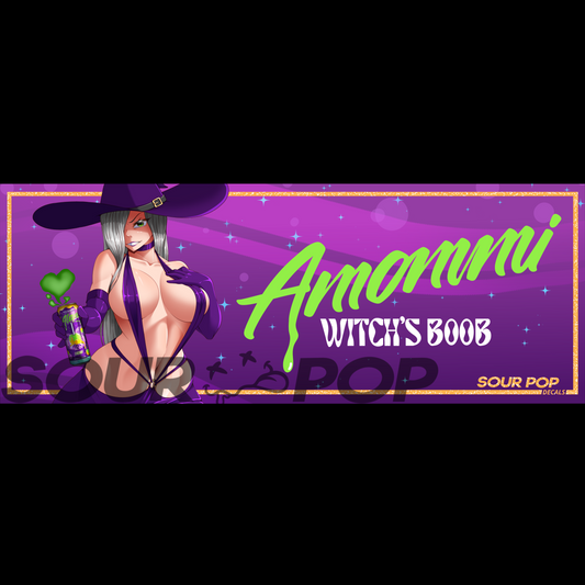 Amommi Witch's Boob Slap Sticker