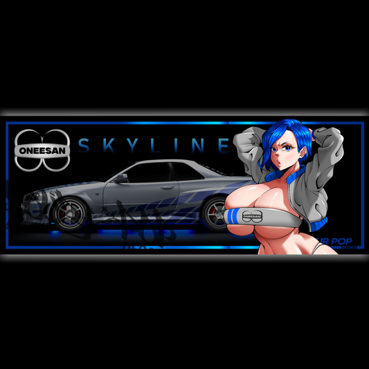 Oneesan GTR slap sticker
